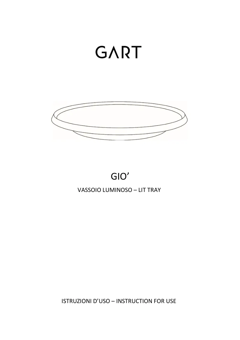 GART — Giò Lit Tray Data Sheets